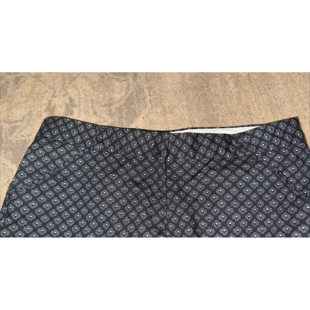 Peter Millar Wicking Golf Shorts Grayish Black Women Sz 8 Geometric Lightweight - Picture 3 of 5